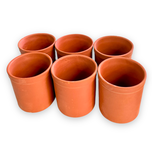 Clay Indian Tea Cups Set of 6