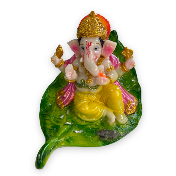 Ganesha Ornament On Leaf