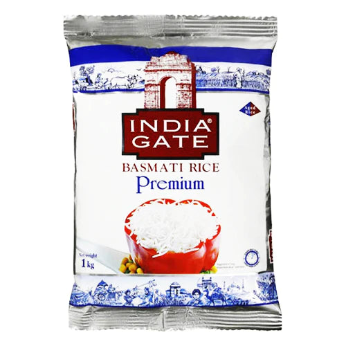 India Gate Premium Basmati Rice 1kg Value Mart NZ