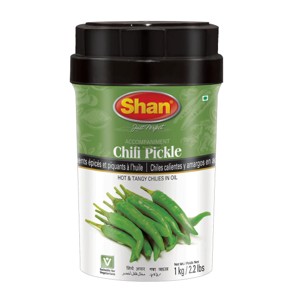 Shan Green Chilli Pickle 1kg New Zealand