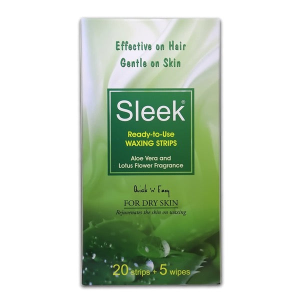Sleek Waxing Strips Ready to Use For Dry Skin