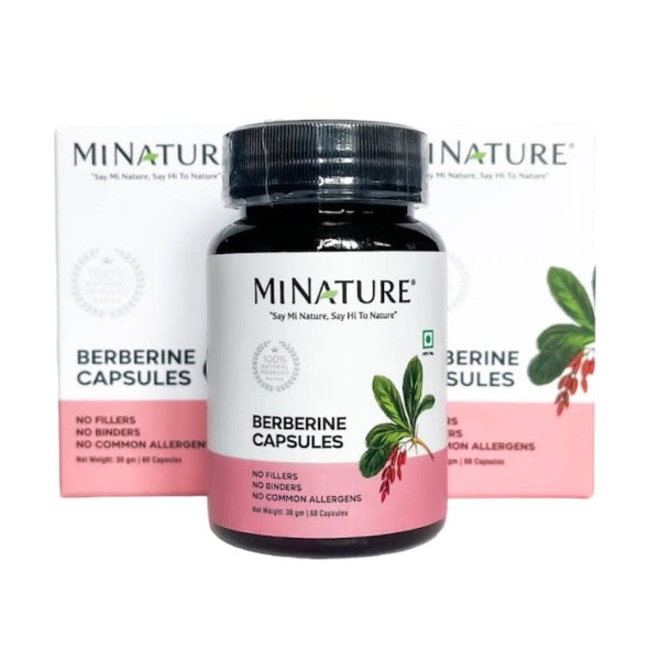 Minature Berberine Capsules in bottle