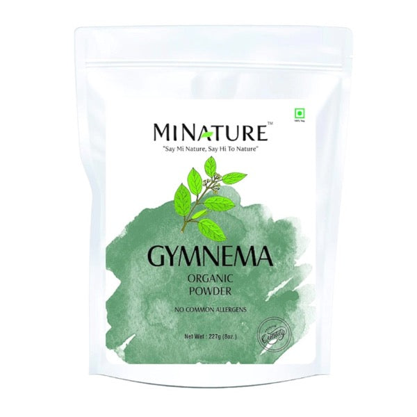 Minature Gymnema Organic Powder in white Ziplock bag 227g