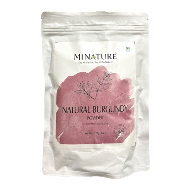 Minature Nature Burgundy Powder in white ziplock bag