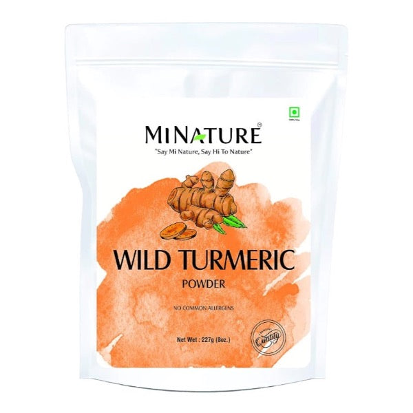 Minature Wild Turmeric Powder in White ziplock bag