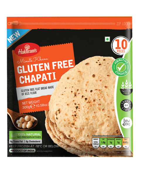 Haldirams Gluten Free Chapati 300g 10 piece