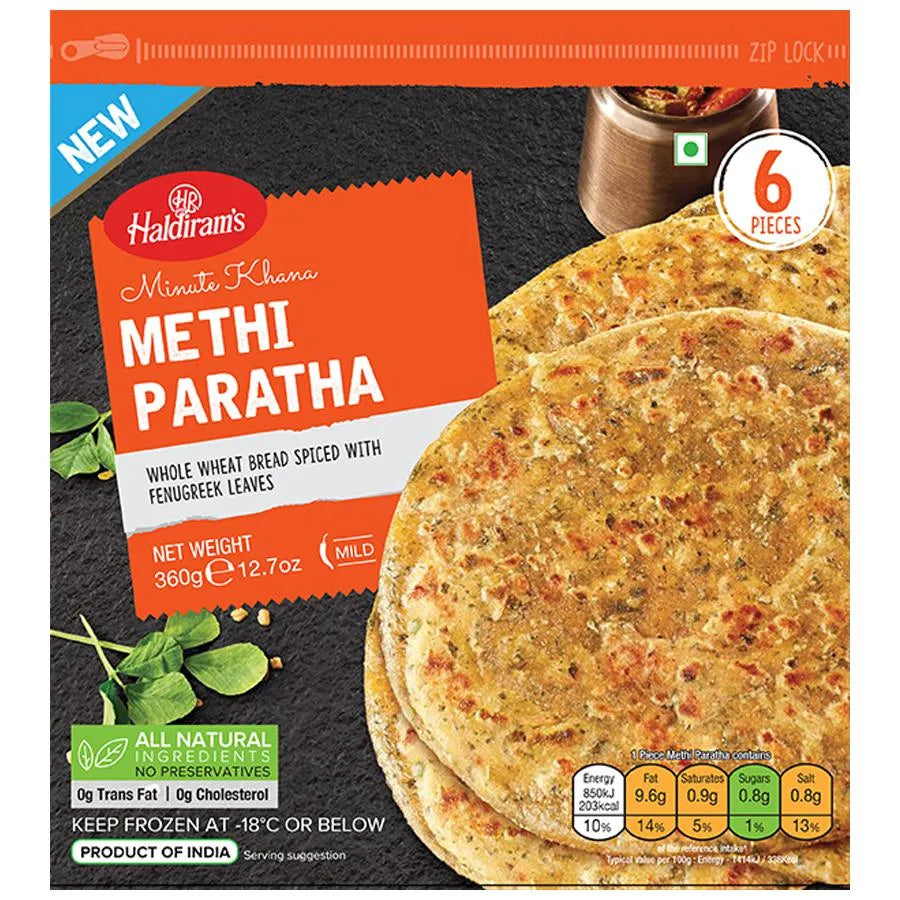 Haldirams Methi Paratha 360g 6 piece