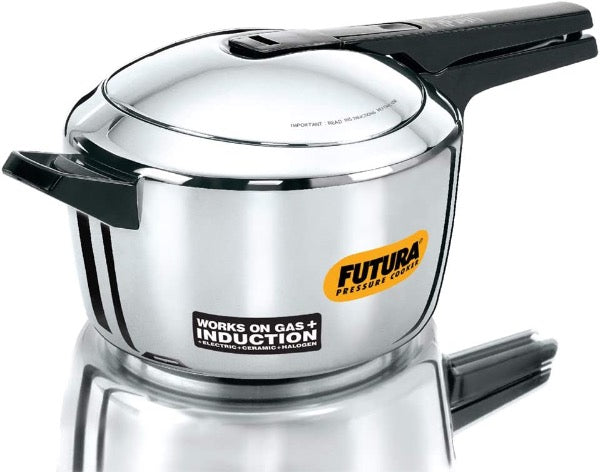 Hawkins Futura Induction Compatible Stainless Steel Pressure Cooker 5.5L