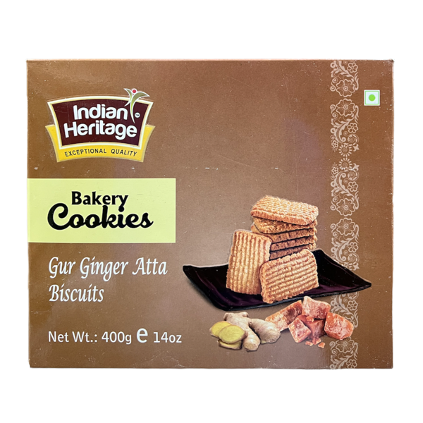 Indian Heritage Gur Ginger Atta Biscuits