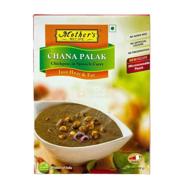 Mothers Chana Palak 300g Chickpea Spinach Curry
