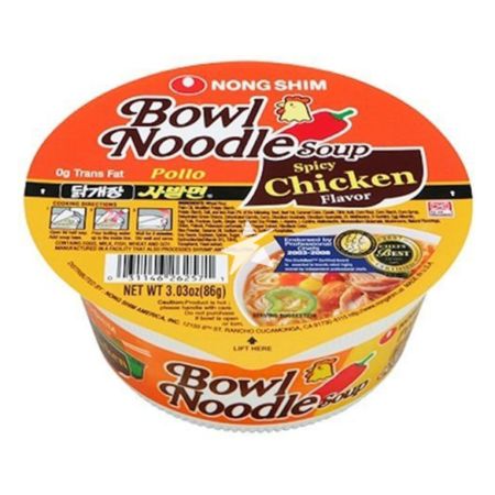Nong Shim Bowl Noodles Spicy Chicken