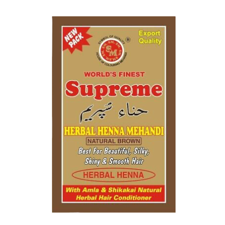 Supreme Herbal Henna Mehandi Natural Brown