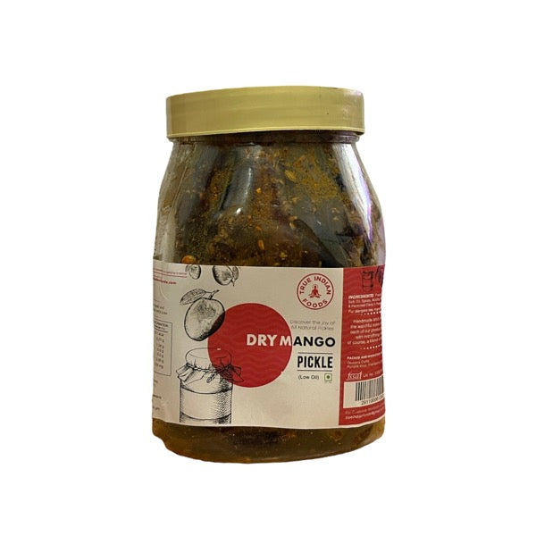 True Indian Foods Dry Mango Pickle Low Oil 500g NZ