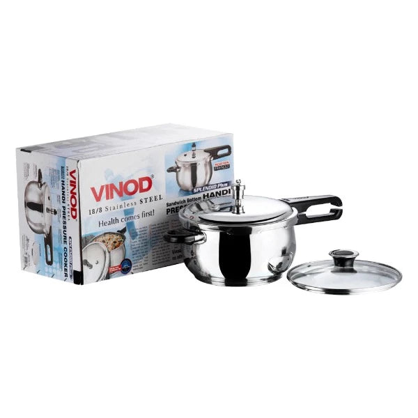 Vinod stainless steel pressure cooker 5.5 litre deals