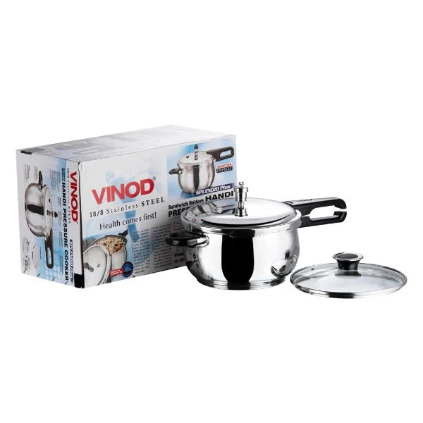 Vinod Splendid Plus 18/8 Stainless Steel Hand Pressure Cooker 5.5L Box